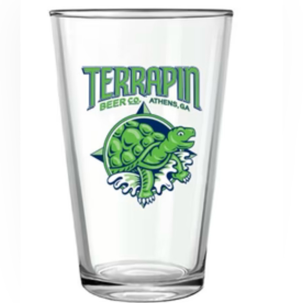 New TERRAPIN University of Maryland Pint Glass Beer Co ATHENS GA